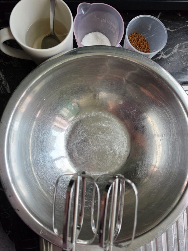 ingredients for dalgona coffee