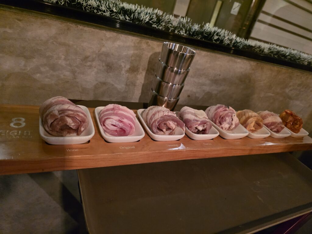 8 korean bbq pork stripe flavours