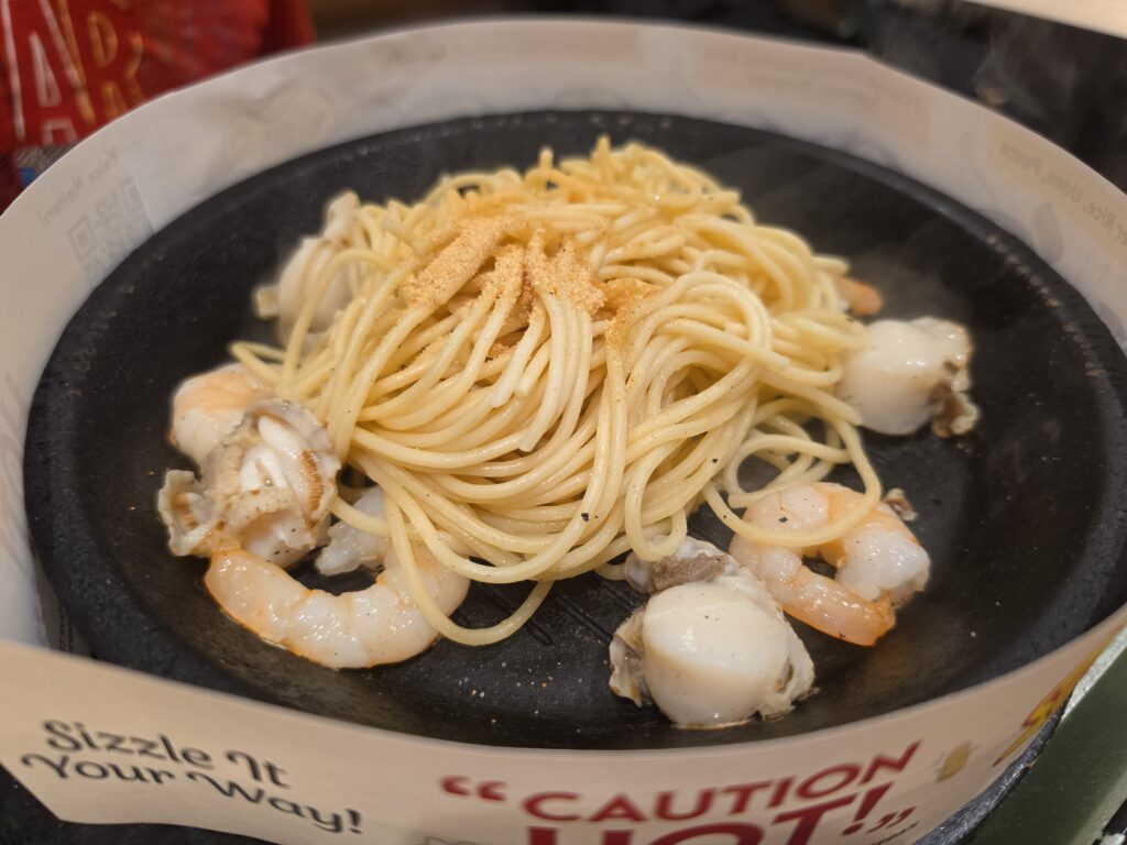 pepper lunch seafood aglio olio