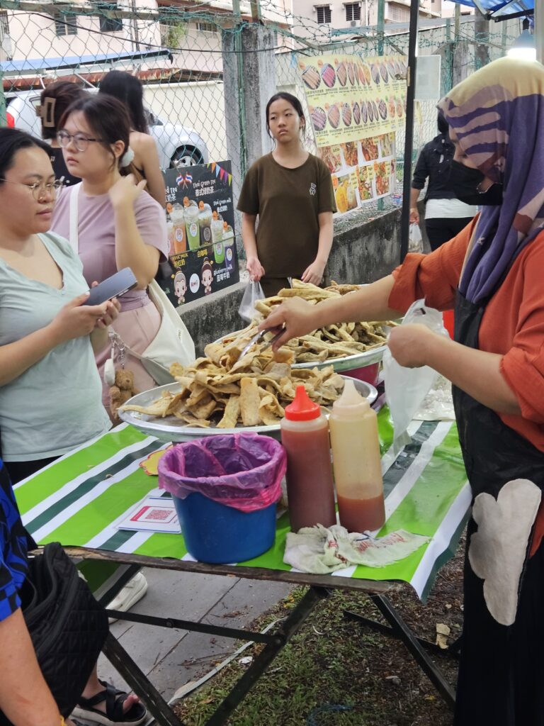 stall selling keropok lekor