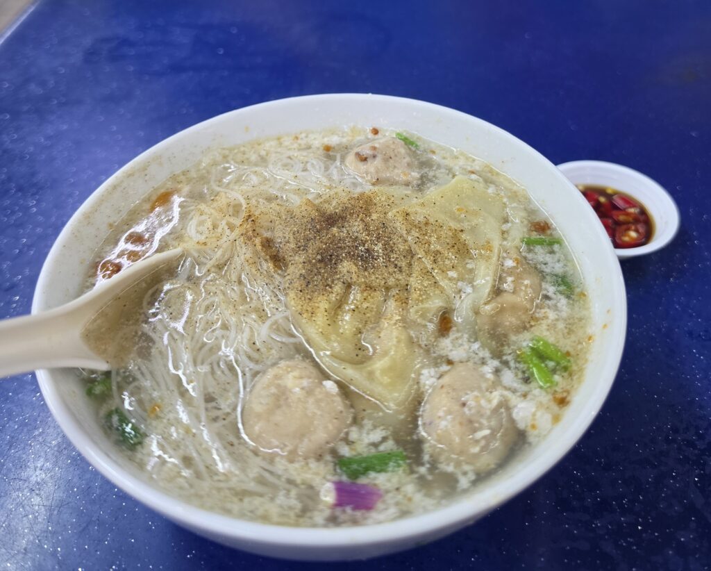 1 Simple Bowl of Authentic Chai Chee Bak Chor Mee 2 $5 authentic chai chee bak chor mee