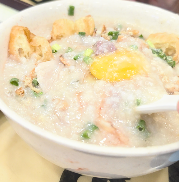 pork porridge with egg
