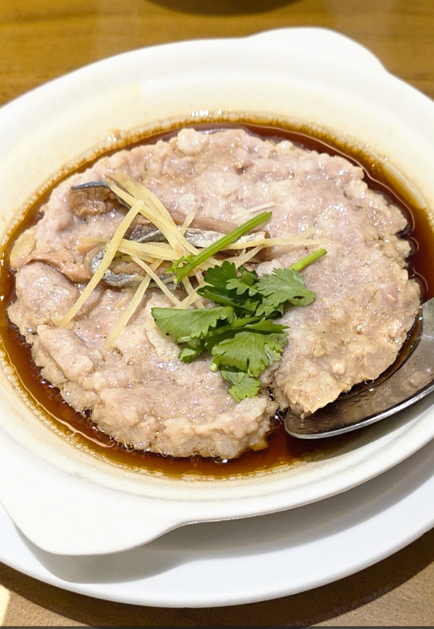 teahouse by soup restaurant Steamed Hand-Chopped Minced Pork with Salted Fish