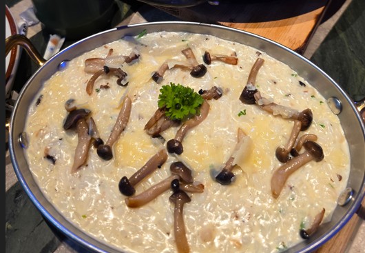 mushroom risotto