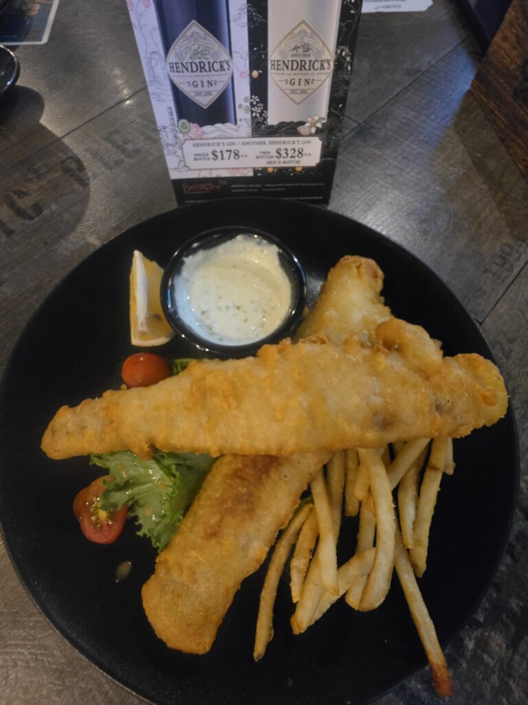 BistrOne36: From Juicy Pork Steak to an Irresistible Lava Cake 3 Pollock fish and chips