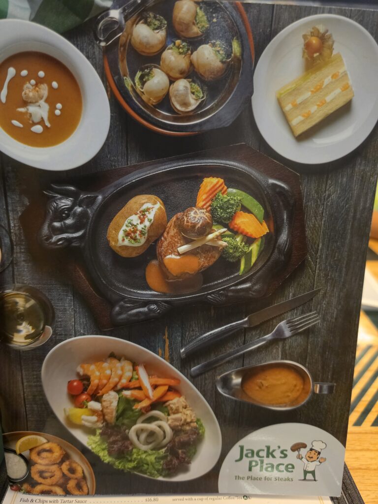 Jack's Place: A Nostalgic Feast That Still Delights Every Visit 1 Jack's Place Menu