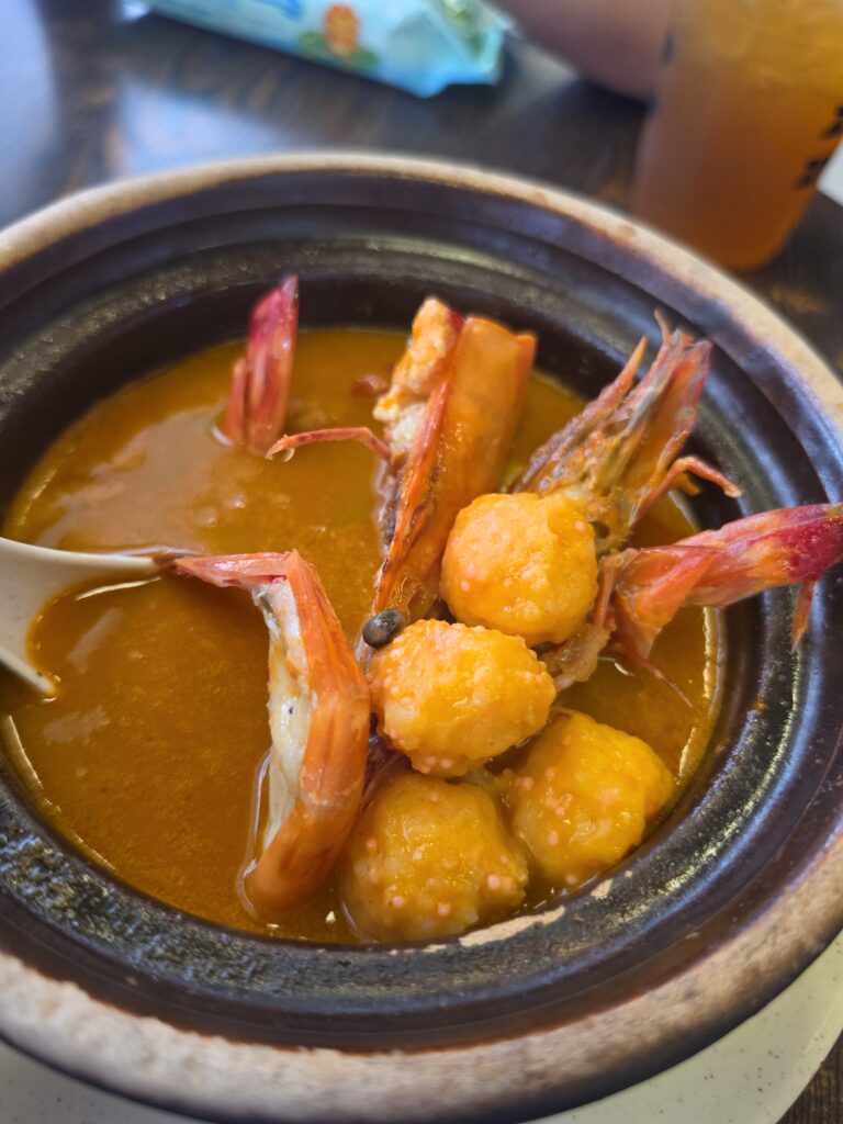 Zhup Zhup: An Unforgettable Michelin Bib Gourmand Claypot Prawn Noodle Experience 8 Tobiko prawn balls
