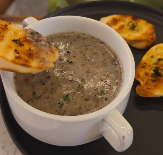 Since 1939 by CSS Liquor KL: The Perfect Spot for Food, Wine & Unwinding 3 Since 1939 Mushroom soup garlic bread