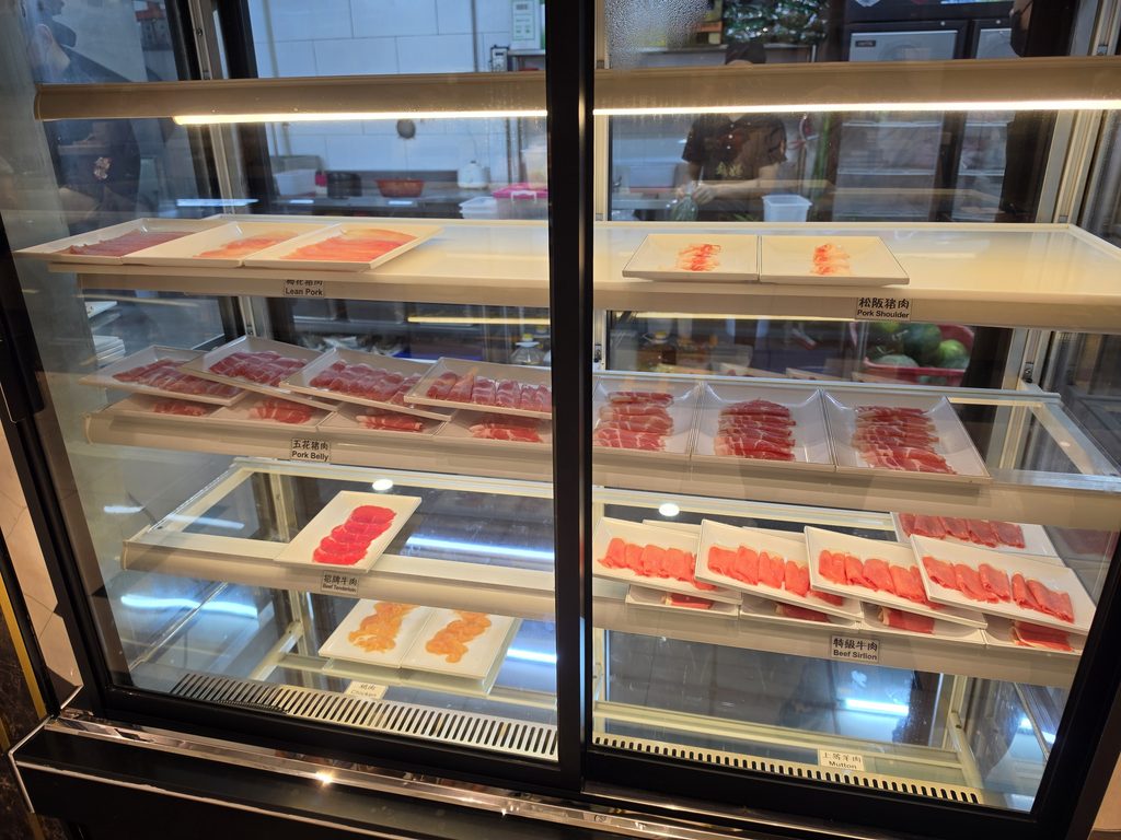GuoMa Shabu Shabu Buffet meat selection