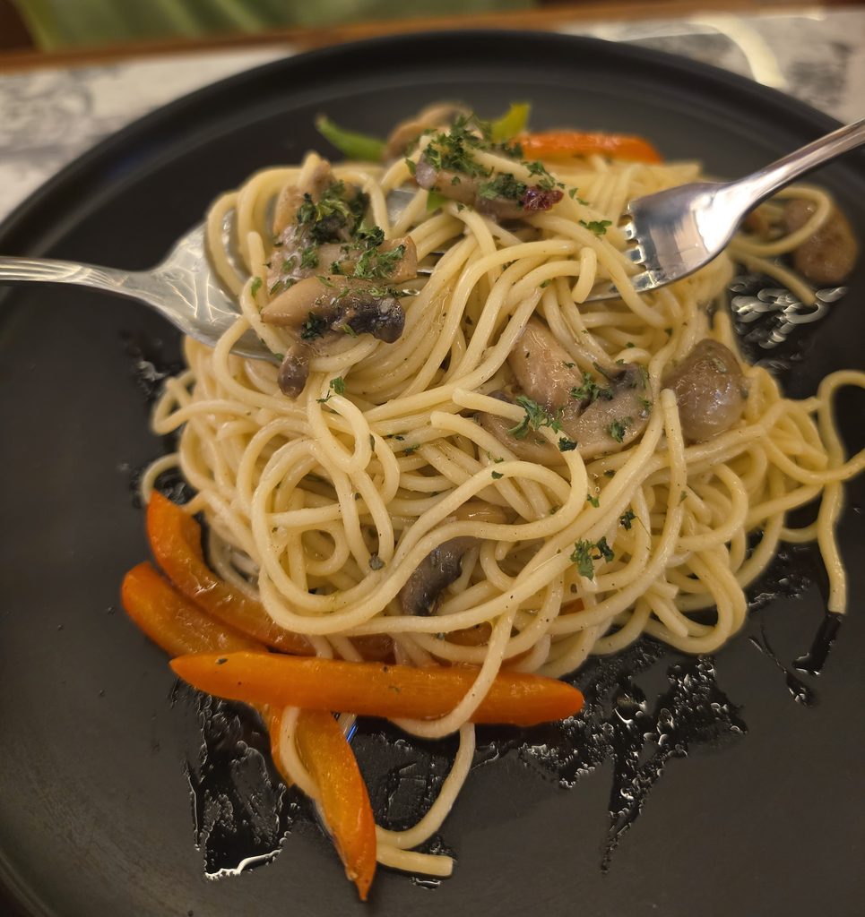 Since 1939 by CSS Liquor KL: The Perfect Spot for Food, Wine & Unwinding 6 Mushroom Aglio Olio