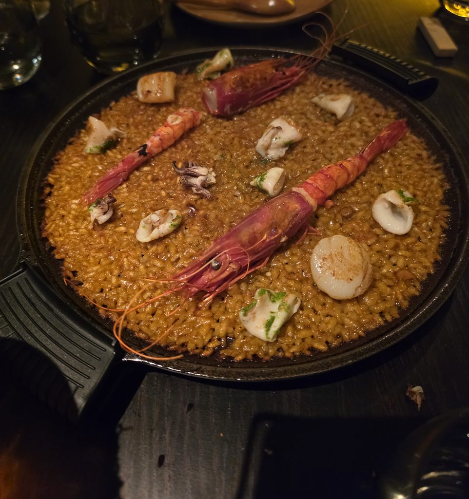FOC Restaurant Singapore: An Incredible Barcelona Dining Experience in Singapore 12 Seafood “Senyoret” Paella with Carabinero Red Prawns, Hokkaido Scallops and Squids