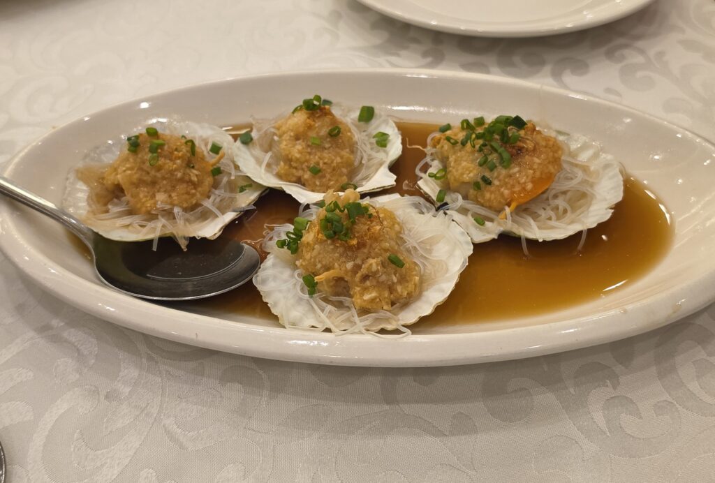 An Irresistible Award-Winning Feast at Fei Fei Crab KL for Seafood Lovers 2 Steamed Scallops with Ginger Garlic and Chilli