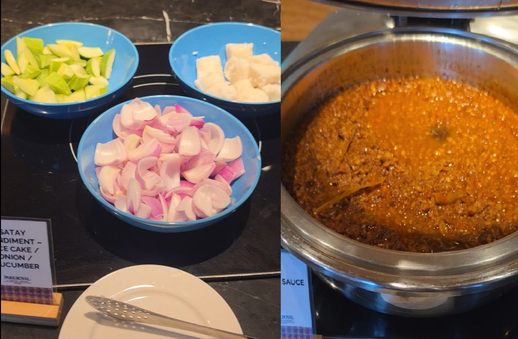 Experience the Club Lounge at PARKROYAL A'Famosa Melaka Resort: A Relaxing Luxury Escape 7 Peanut sauce and condiments