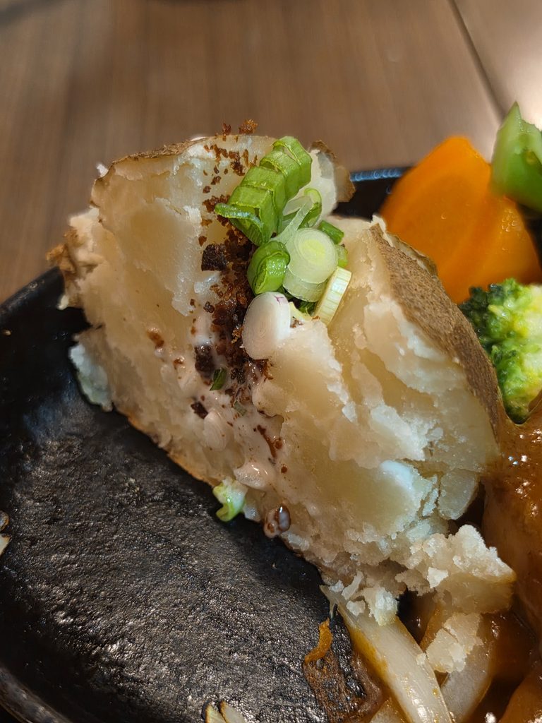 Tim’s Restaurant and Cafe: A Wonderful Neighbourhood Spot for Steak, Seafood & Nepali Flavours 8 US Black Angus Tenderloin Baked Potato