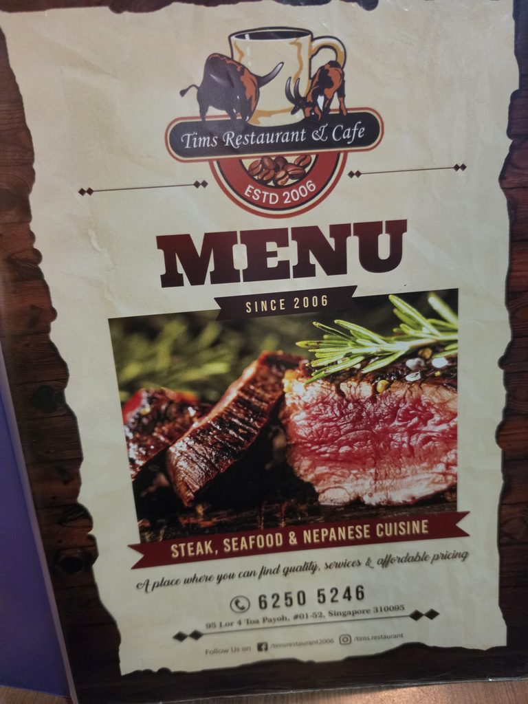 Tim’s Restaurant and Cafe: A Wonderful Neighbourhood Spot for Steak, Seafood & Nepali Flavours 13 Menu