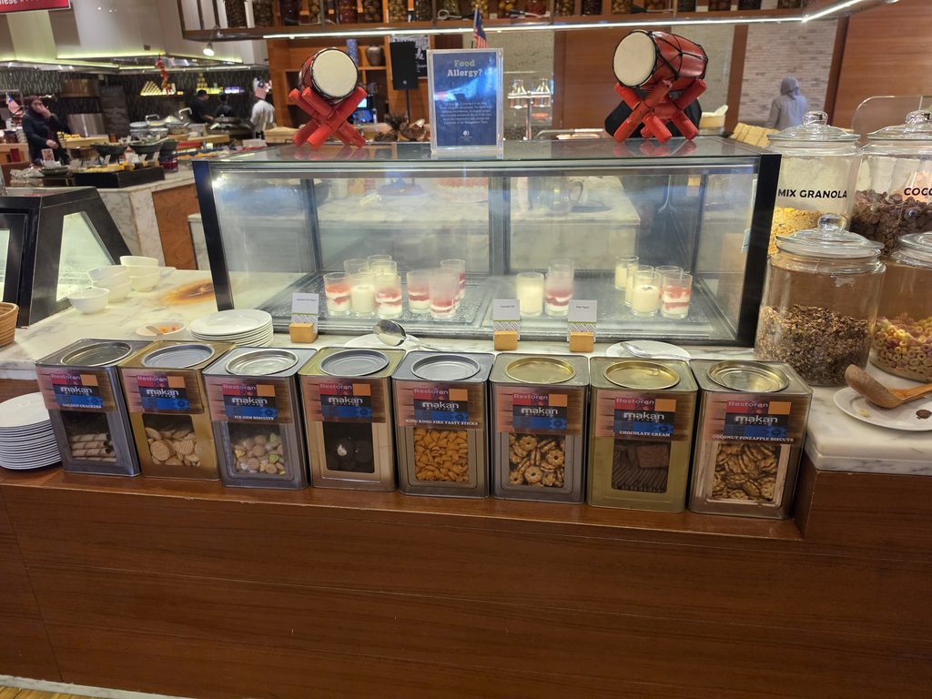 DoubleTree JB yogurts and biscuits section